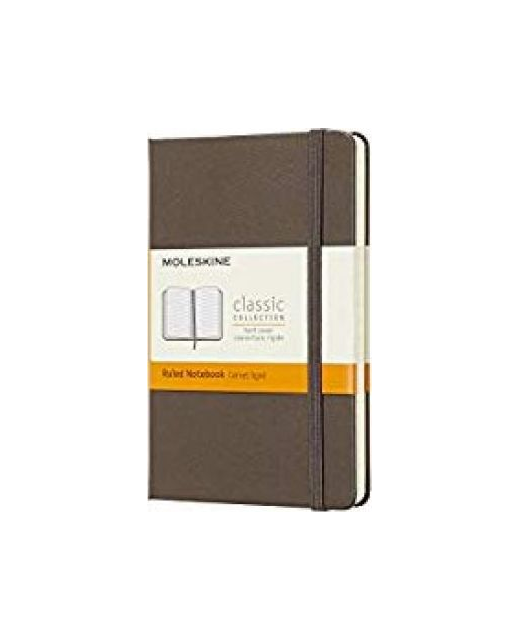 MOLESKINE CLASSIC NOTEBOOK RULED HARDBACK BROWN