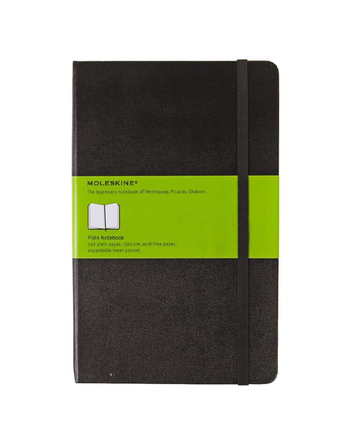 MOLESKINE CLASSIC NOTEBOOK PLAIN HARBACK BLACK