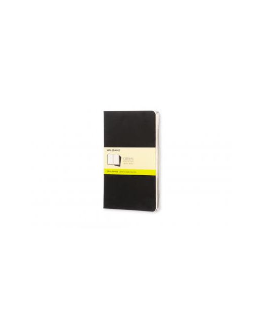 MOLESKINE CASHIER JOURNALS LARGE PLAIN BLACK