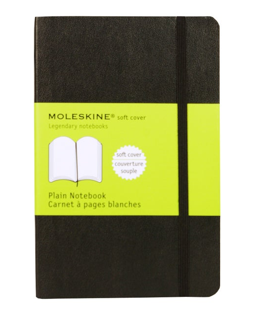 MOLESKINE CLASSIC NOTEBOOK PLAIN SOFTCOVER BLACK