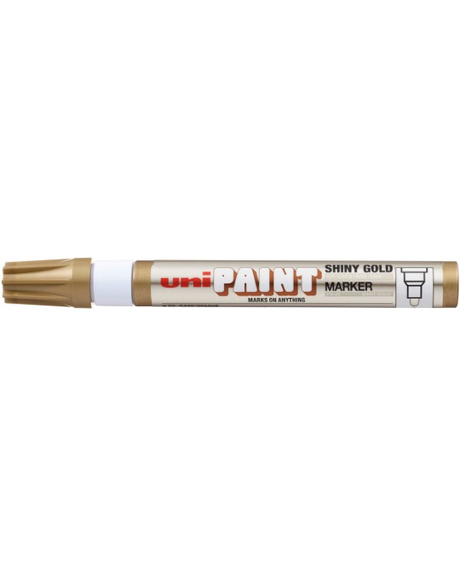 UNI PAINT MARKER 2.8MM BULLET TIP SHINY GOLD PX-20