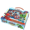 MARVEL SUPERHEROES BOOK AND FLOOR PUZZLE