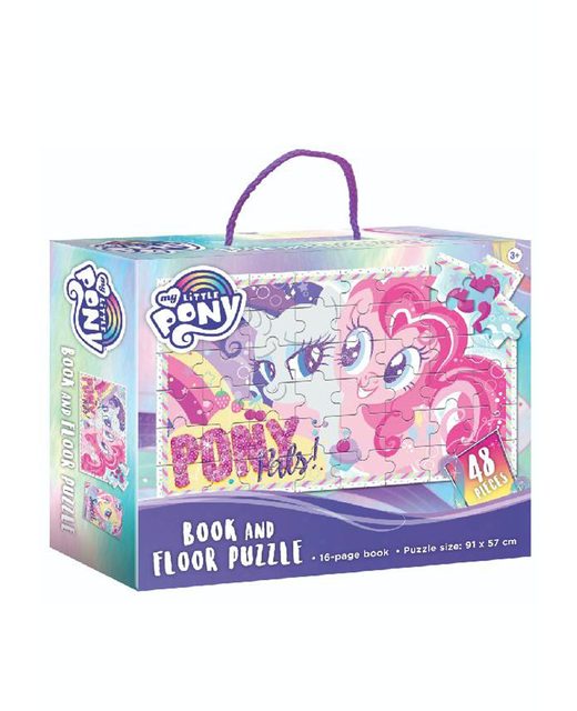 MY LITTLE PONY BOOK AND FLOOR PUZZLE