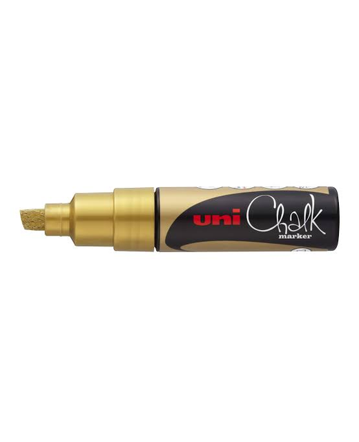 Marker Chalk UNI Gold 8.00mm Chisel tip