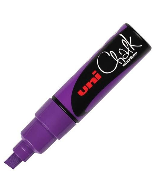 uni Liquid Chalk Marker PWE-8K Chisel Tip 8mm Violet