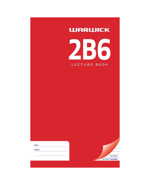 LECTURE BOOK WARWICK 2B6 7MM RULED 94LF