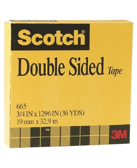 SCOTCH DOUBLE SIDED TAPE 655 19mm x 33m