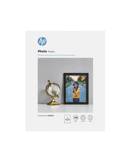 PHOTO PAPER HP A4 180 GSM GLOSSY PACK OF 100