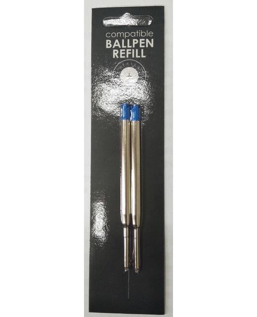 PEN REFILL PARKER COMPATIBLE BLUE 2 PK