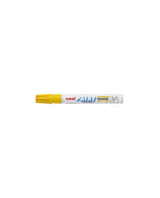 UNI PAINT MARKER 2.8MM BULLET TIP YELLOW PX 20