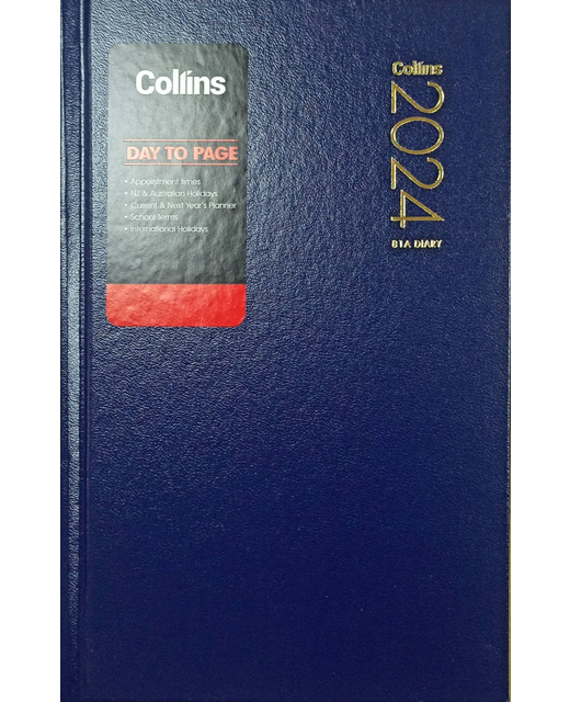DIARY 2024 Collins Diary 81A Navy Even Year