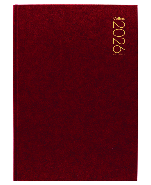 DIARY 2026 Collins Diary A41 Red Even Year
