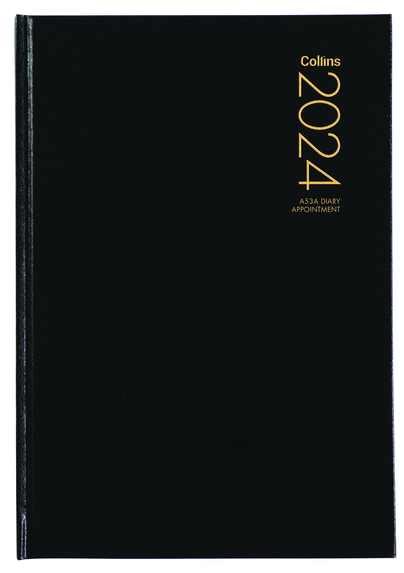 DIARY 2024 Collins Diary A53A Black Appointment Even Year Stationery