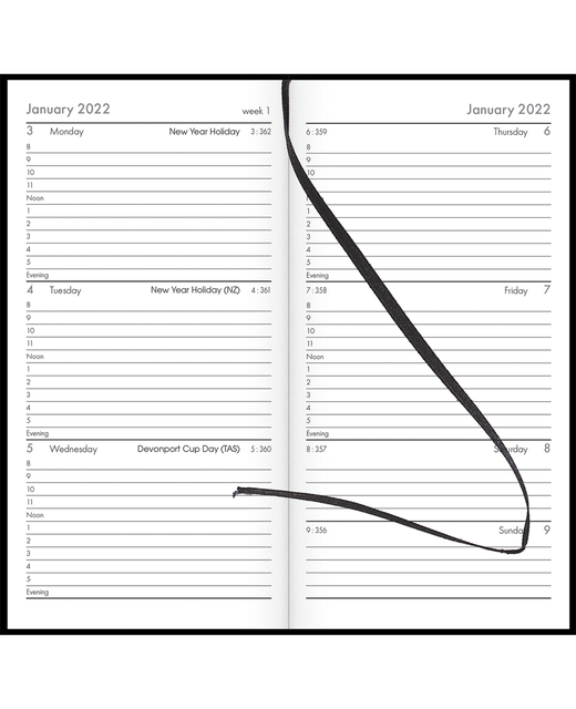 Diary 2024 Collins CW3 Appointment Black StationeryDiaries