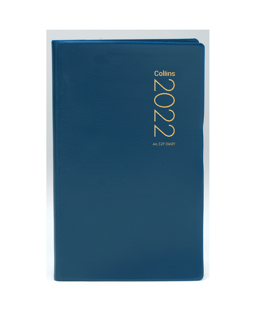 Diary 2022 Collins A6 52P2DTP Navy