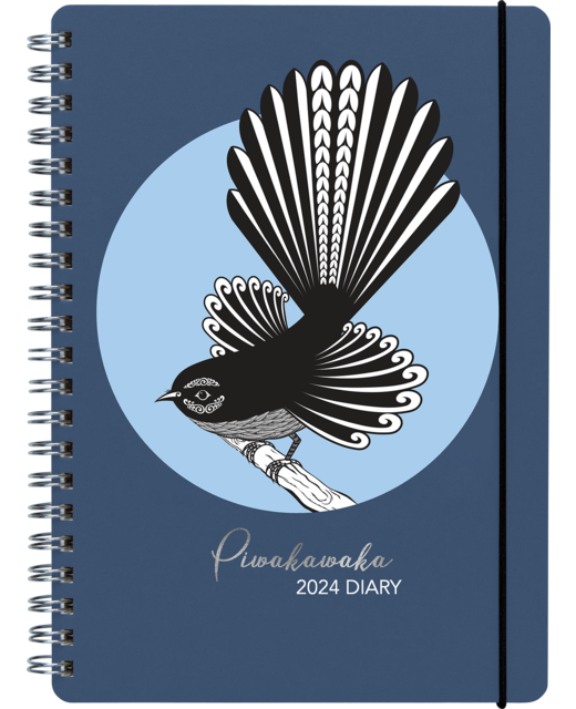 DIARY 2024 Collins Diary A51 Wiro New Zealand Birds Piwakawaka Even Year