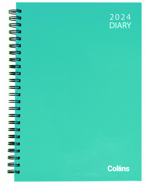 DIARY 2024 Collins Diary A53 Vivid Wiro Hardcover Even Year