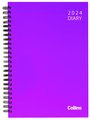 DIARY 2024 Collins Diary A53 Vivid Wiro Hardcover Even Year
