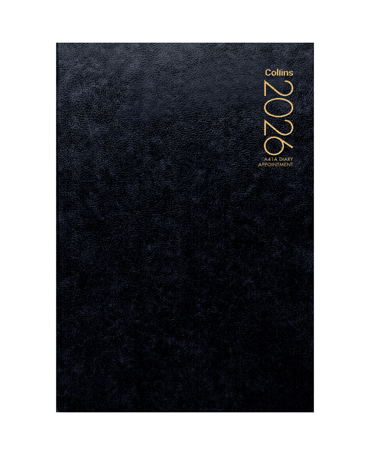 DIARY 2026 Collins Diary A41A Black Appointment Even Year