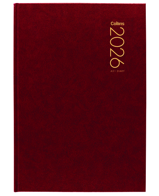 DIARY 2026 Collins Diary A51 Red Even Year