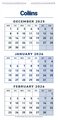 CALENDAR 2026 COLLINS 3 MONTHS TO VIEW
