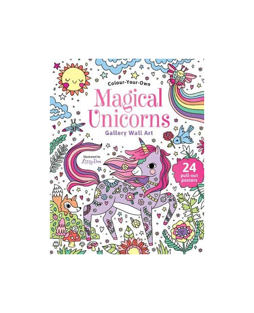 Colour-Your-Own Magical Unicorns Gallery Wall Art