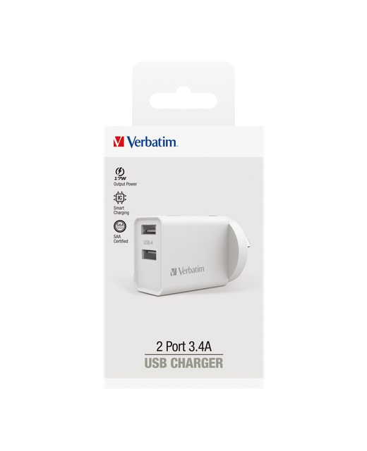 Verbatim USB Port Charger White