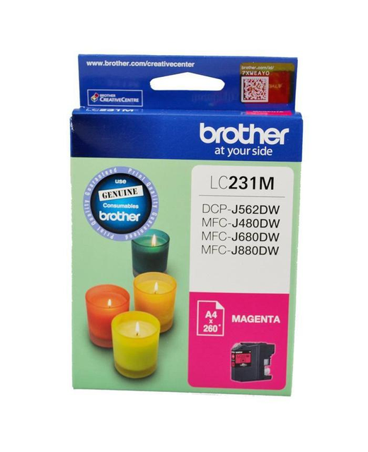 INK CARTRIDGE ORIGINAL BROTHER LC231 MAGENTA