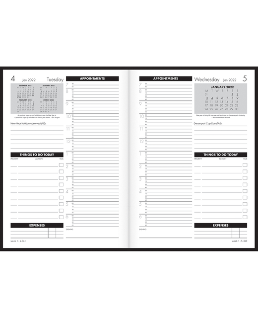 Diary 2022 Collins Time Manager Appointment StationeryDiaries