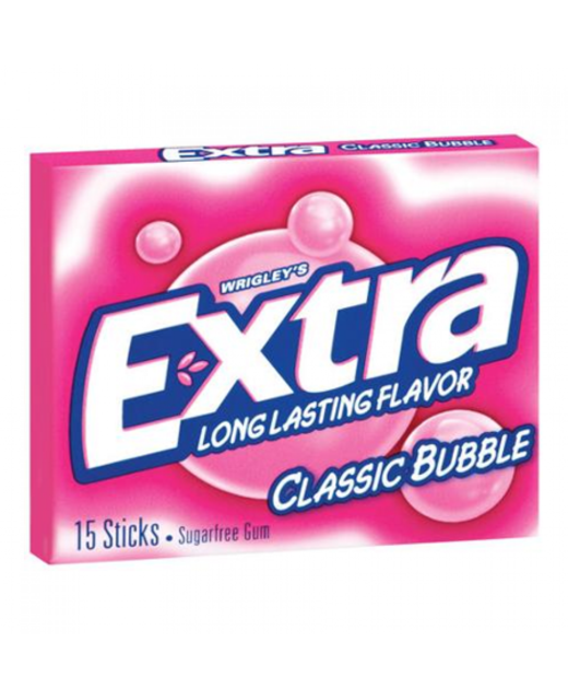 Gum Extra Classic Bubble 15pack