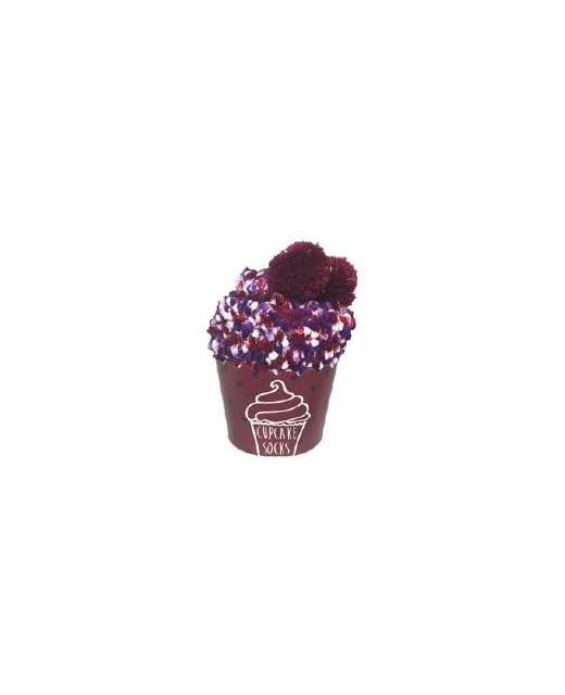Socks Cupcake - Raspberry Swirl