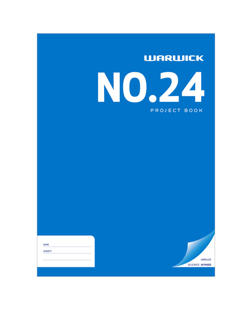 PROJECT BOOK WARWICK BLUE 20LF