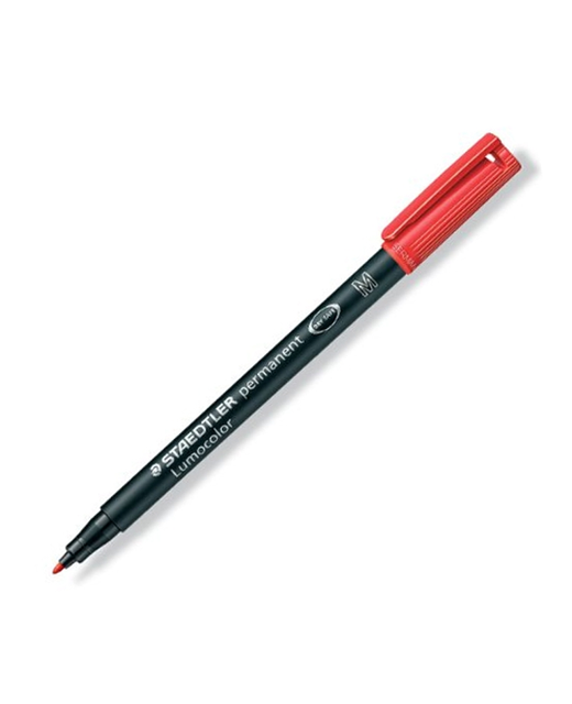 STAEDTLER PERMANENT MARKER  LUMOCOLOR RED