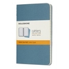 Moleskine Cahier Set of 3 Plain Cahier Journals Pocket Brisk Blue Notebook