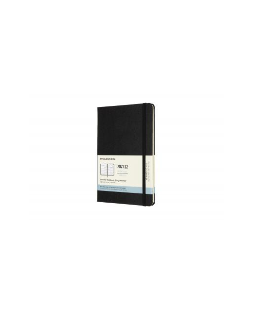 Diary 2022 Moleskine 18Month Month To View Large Hardcover Black