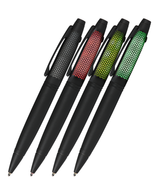 Pen CROSS Ballpoint Lumina Matte Black w Red, Yellow & Green LED