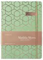 MATILDA MYRES NOTEBOOK ROSE GOLD FOIL SAGE A5 192 PAGE