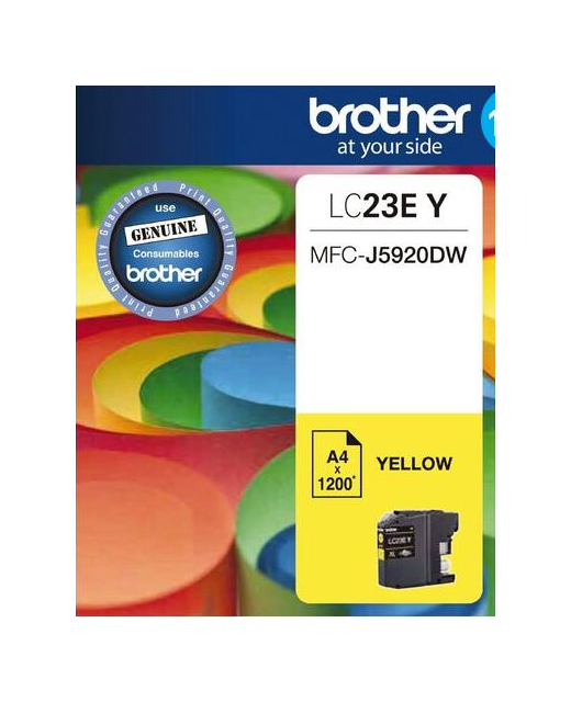 Brother Ink LC23E Yellow (1200 Pages)