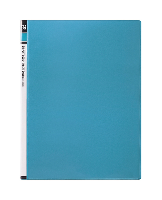 Display Book Fm Book Vivid Ice Blue Insert Cover 20 Pocket