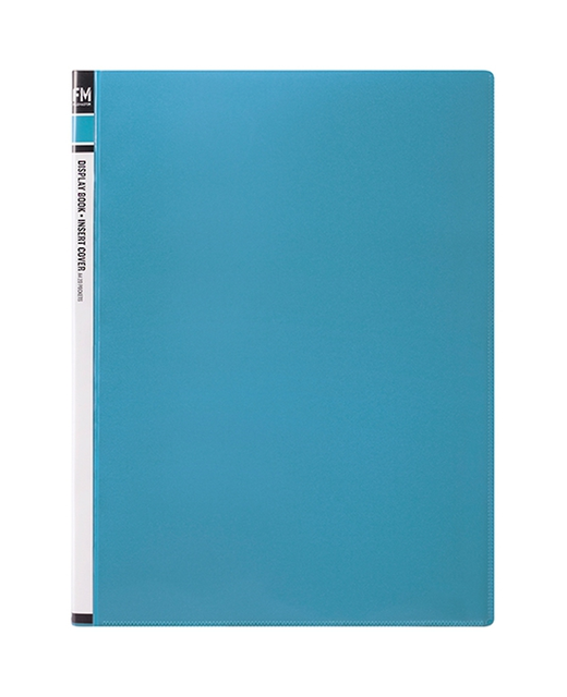 Display Book Fm Book Vivid Ice Blue Insert Cover 20 Pocket