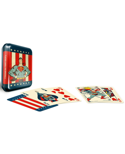 Playing Cards In Tin Superman