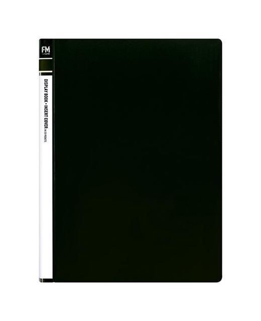 Display Book Fm Book A4 Insert Cover Black 20 Pocket