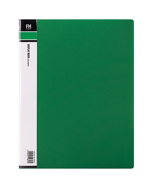 Display Book Fm Book A4 60 Pocket Green