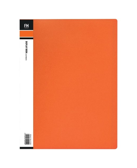 Display Book Fm Book A4 Vivid Burnt Orange 20 Pocket