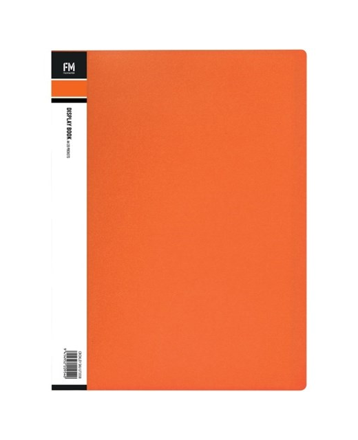 Display Book Fm Book A4 Vivid Burnt Orange 20 Pocket