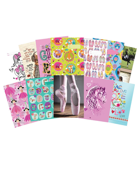 Book Cover Spencil A4 Girls Assorted
