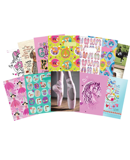 Book Cover Spencil A4 Girls Assorted