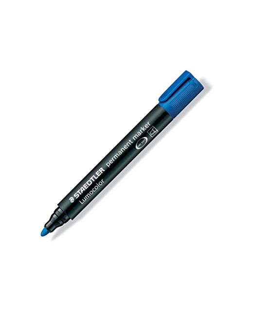 STAEDTLER PERMANENT MARKER BLUE BULLET TIP