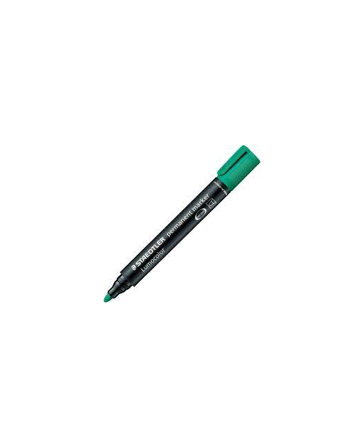 STAEDTLER PERMANENT MARKER GREEN BULLET TIP