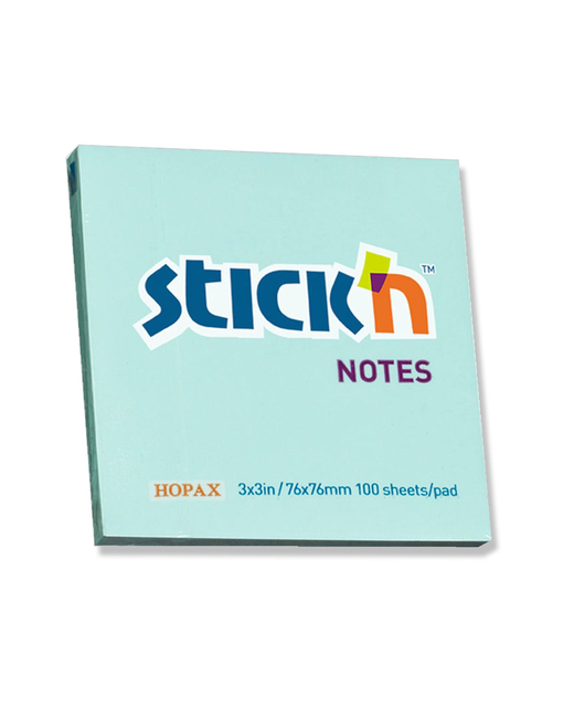 Stick'n Sticky Notes 100 Sheets 76 x 76 mm Blue